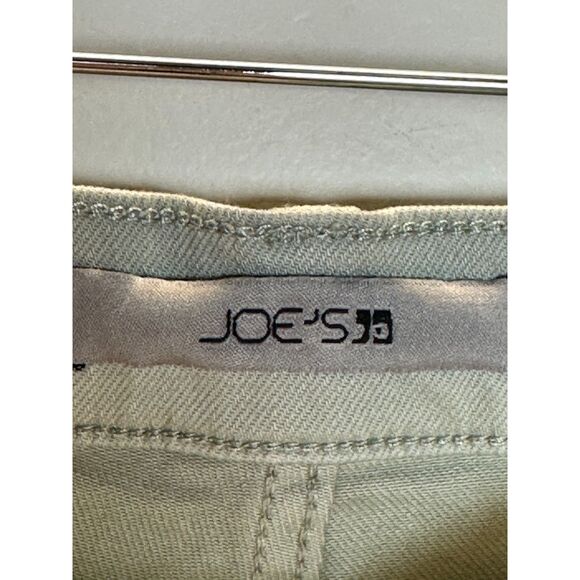 Joe's Women's Size 27 Gloss Green The Black High Rise Wide Leg Crop Jeans NWT - Picture 7 of 9